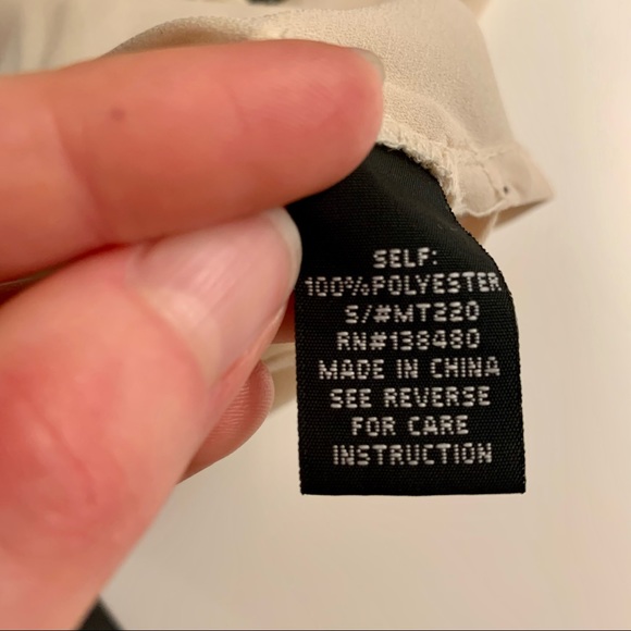 Sheer Tank top w Black Sequin Pattern size M - Picture 5 of 6